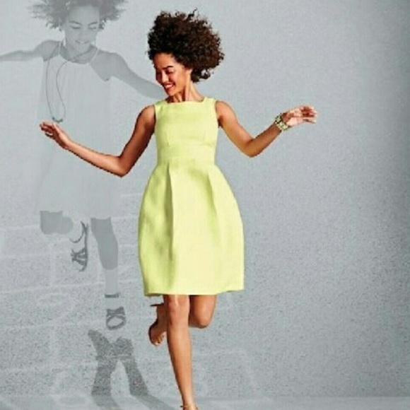 Mixit by Heidi Wiesel Lime A Line Pleated Dress - Picture 1 of 8
